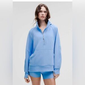 Lululemon Scuba Oversized Funnel Neck, Half Zip, M/L AEBL